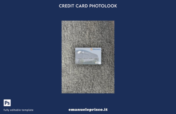 modello frontale photolook per carta di debito Visa South Africa Discovery Limit